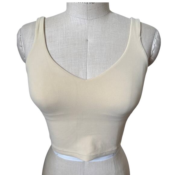 Lululemon Align Tank Cropped Size 6 in Opal Pale Yellow - Picture 1 of 5